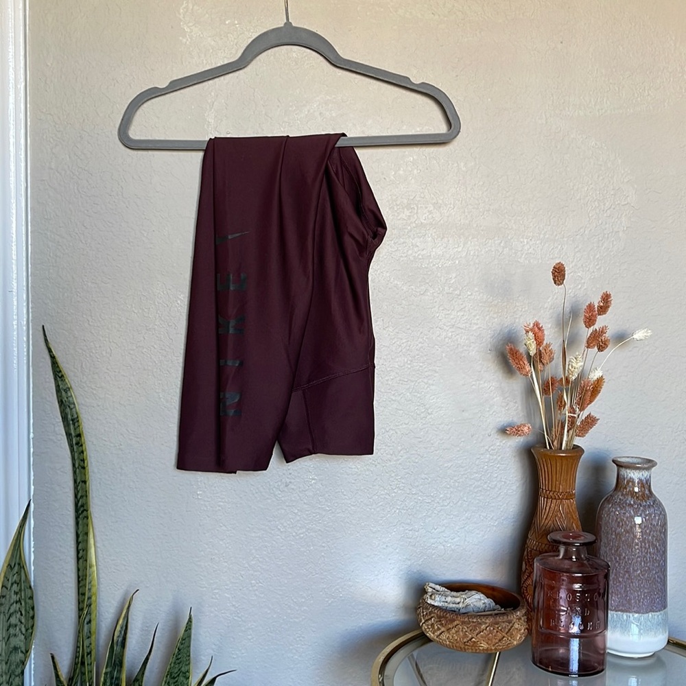 Nike Maroon Dri-Fit Leggings